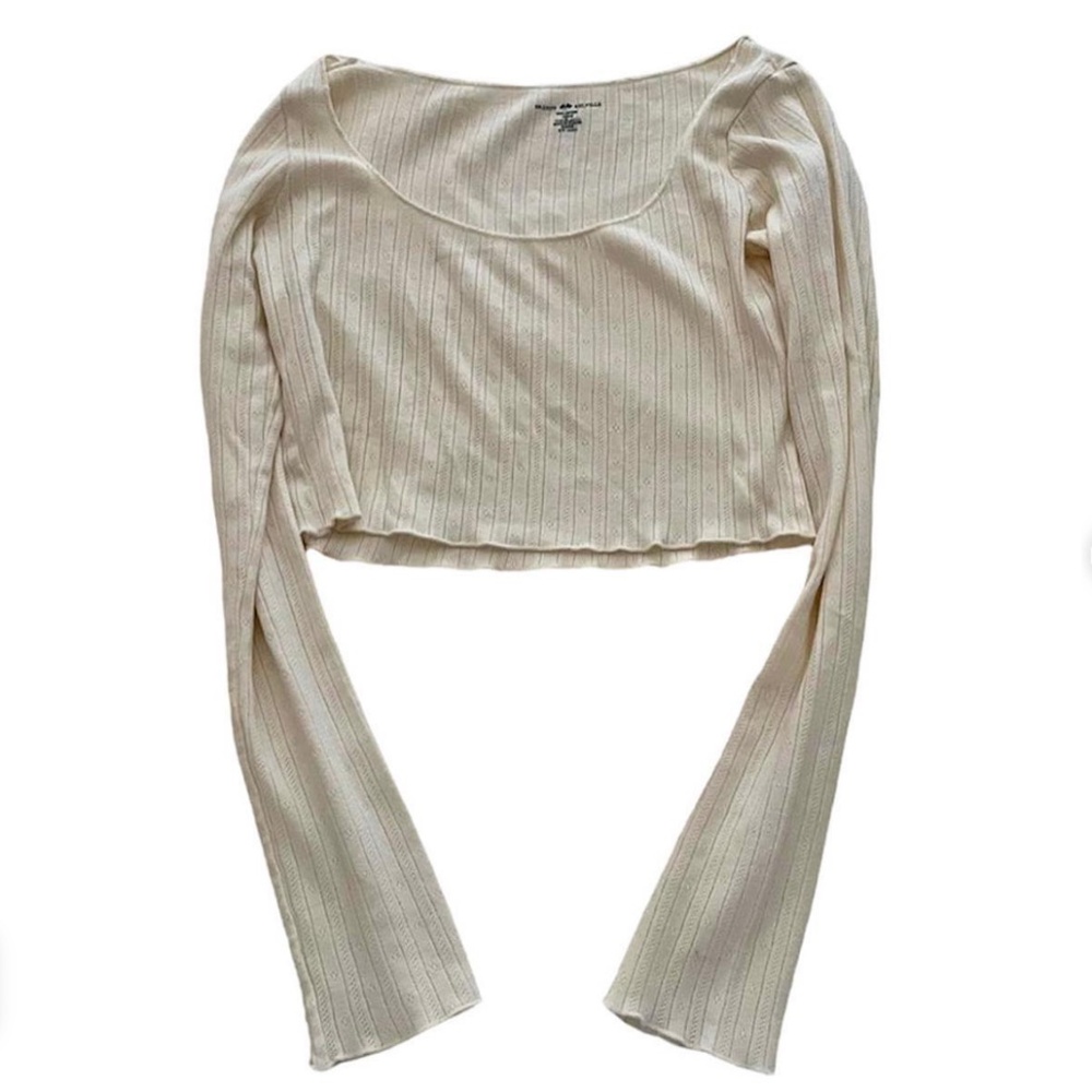 Brandy Melville Mckenna Eyelet Crop Top